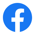Facebook logo white f on blue circle