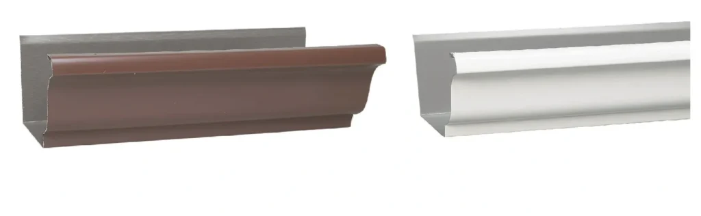 Brown and white decorative molding samples