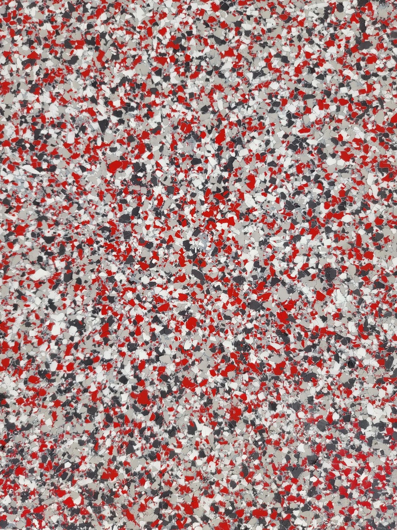 Red white gray speckled epoxy floor texture