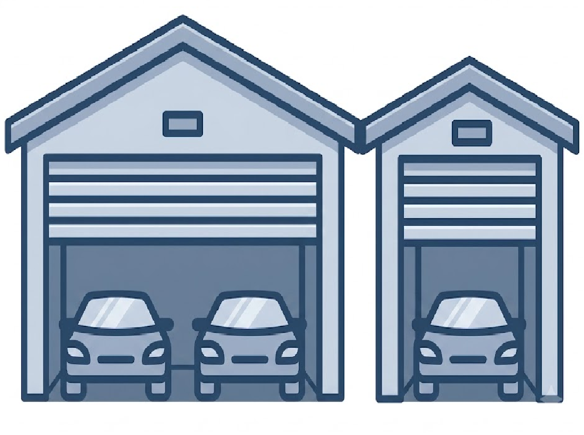 3 car epoxy garage