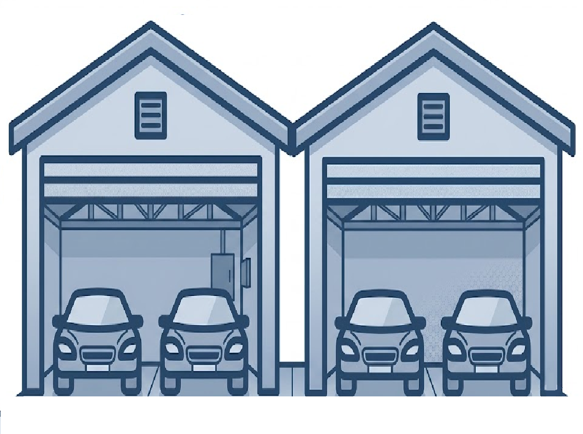 4 car epoxy garage