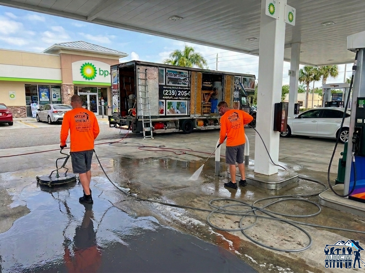commercial gas station cleaning pic E